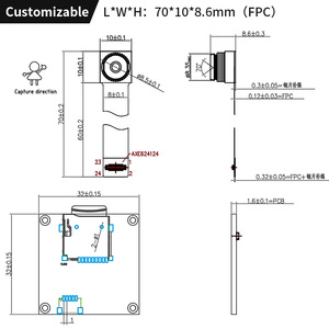 POE พอร์ตอีเธอร์เน็ตเว็บแคม GC2053 HD 2MP 1080P กว้าง USB แยกโมดูลกล้องการติดตั้งที่มีความยืดหยุ่น - Product Image 4