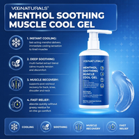 Gel Apaisant et Rafraîchissant pour les Muscles, Soulagement des Douleurs Musculaires et Articulaires pour Genoux, Cou, Hanches, Épaules, et Douleurs Dorsales Simples, Incolore, au Menthol