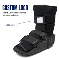 Attelle de marche courte F4002 pour cheville, support orthopédique avec semelle antidérapante en TPR pour entorse, fracture et récupération post-opératoire