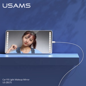 USAMS Venta caliente multifuncional de estilo Simple chica regalo de espejo de maquillaje con Led - Product Image 2