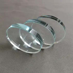 Square Tempered Glass Sheet Transparent Clear Heat Resistant Round Borosilicate Glass Plate