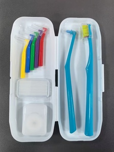 2024 nouveauté orthodontie Portable 9 pièces Kits dentaires usage domestique brosse à <span class=keywords><strong>dents</strong></span> orthodontique avec <span class=keywords><strong>gomme</strong></span> à taches dentaires - Product Image 6