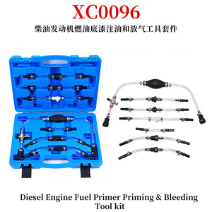 Kit de herramientas de 7 piezas para cebado y purga de combustible de motor diésel, herramientas manuales de plástico para reparación de automóviles con adaptadores - Product Image 3