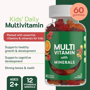 Kinder Multivitamine Gummies 12 Mineralen & Vitaminen C D3 E B6 B12 Dagelijks Immuunsupplement Gezondheidszorg Voor Pasgeborenen - Product Image 2