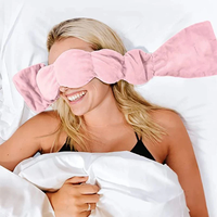 Masque oculaire lesté en perles de verre personnalisées de qualité supérieure pour un sommeil profond avec peluche confortable pour un sommeil réparateur