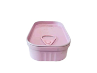 Boîte de conserve vide pour sardines, design personnalisé, avec couvercle amovible, pour la fabrication de bougies, boîte de conserve pour thon, pour bougie en cire