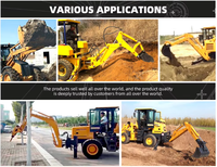 Backhoe Loader Bersertifikasi CE Berkualitas Tinggi |   Bucket 1,2m³ Kedalaman 3,5m Diesel 4WD |   Harga Terbaik untuk Konstruksi & Pertanian