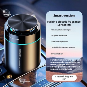 Penyegar udara kendaraan elektrik, pencahayaan sekitar penyebar aroma terapi minyak wangi padat kendaraan elektrik - Product Image 2