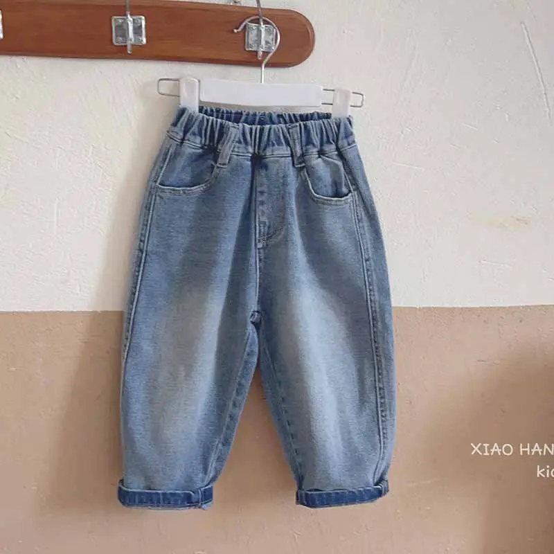 Çocuklar için 1-6 yaşında toptan pantolon çocuklar için 4-14years erkek Jean Denim pantolon