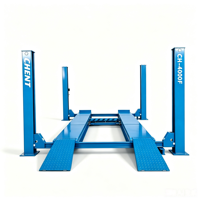 Vente chaude plate-forme élévatrice de voiture à quatre poteaux alignement des roues prix usine 4000kg capacité de levage ascenseur hydraulique à Double cylindre