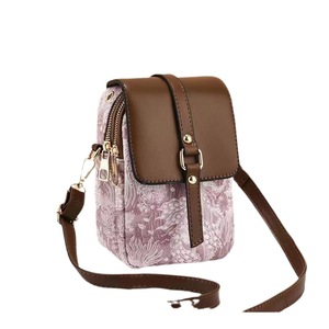 Bolso Bandolera Mini con Triple Cierre para Mujer, Elegante Bolso Vertical para el Hombro, Pequeño Bolso de Viaje, Bolso para Teléfono Celular para el Trabajo - Product Image 5
