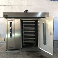 Haute efficacité Double chariot électrique/gaz/diesel 16/32/64 plateaux vendant four à rack rotatif en Stock avec le meilleur prix pour la vente