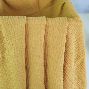 Высококачественная 100% Органическая хлопковая муслиновая ткань под заказ двойная хлопковая марлевая бамбуковая хлопковая муслиновая ткань - Product Image 6