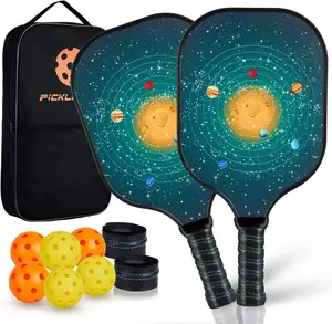 Üretici OEM özel karbon Fiber ve PP petek Pickleball kürek