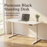 Bureau d'ordinateur moderne extensible en métal AOR avec crochet pour casque et porte-gobelet, commande d'usine