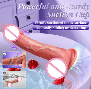 Consolador grande y largo OEM de alta calidad, juguete sexual para adultos, consolador realista calentado, 9 modos de vibración de empuje para estimulador de clítoris de punto G - Product Image 5