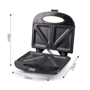 热销三明治机不粘不锈钢烤盘蛋糕盘带双面造型模具电动家用 - Product Image 5