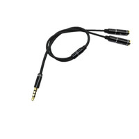 Cable de auriculares de audio de 4 polos macho a hembra de 3,5mm de fábrica de China