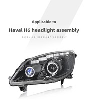 Phares LED extérieurs sur mesure avec lentille de projecteur, feux de jour et yeux d'ange pour Haval H6 2011-2016
