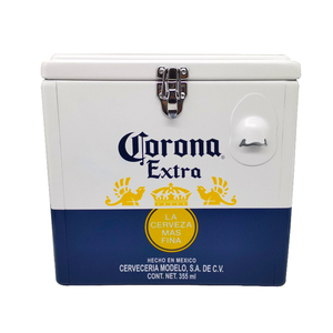 Logotipo de corona portátil Branding Beer bar Restaurante Ice Chest Table Retro Cooler Box - Product Image 1