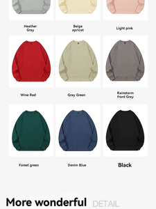 Sweat-shirt à col rond en tricot uni pour homme, coupe classique, manches longues, bleu marine - Product Image 5