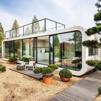 Chine 8.5 Capsule espace minuscule maison préfabriquée 2 chambres à coucher modulaire détachable apple Pods cabine maison avec cuisine pour la plage