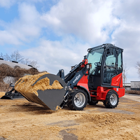 Chargeuse sur pneus articulée multifonctionnelle compacte Everun ER1220 1,2 TON 4x4 pour petites exploitations agricoles à vendre
