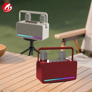 Nouvelle Enceinte Karaoké Portable M36 2026 avec <span class=keywords><strong>Subwoofer</strong></span> V5.3, Style OEM, pour Extérieur, Absorption Magnétique, Stockage, et 2 Micros - Product Image 2