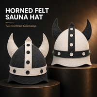 Chapeau de sauna en feutre à marque privée, motif imprimé personnalisé, couleur, taille et emballage, vente en gros