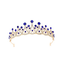 Diadème Étoile Scintillante Multicolore Unique, Coiffe en Cristal Coloré, Couronne en Alliage pour Fête d'Anniversaire et Concours de Beauté