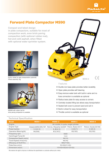 Masalta — <span class=keywords><strong>plaque</strong></span> compacte <span class=keywords><strong>vibrante</strong></span> MSR90, tapis en caoutchouc, 12 mois de <span class=keywords><strong>plaque</strong></span> Compact adapté aux briques - Product Image 2