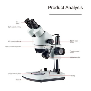SZM7045-B8L công suất cao dẫn kính hiển vi <span class=keywords><strong>45x</strong></span> Zoom Bảng di động công cụ sửa chữa cho điện thoại di động Kính lúp kính hiển vi điện tử - Product Image 4