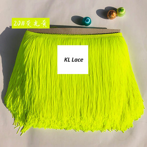 Viền Ren Tua Rua Dọc Dày <span class=keywords><strong>2</strong></span> Lớp Polyester 20Cm Rộng Cho Phụ Kiện Trang Phục Khiêu Vũ Latin Và Rèm - Product Image 6