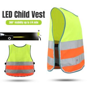 Chaleco de Seguridad Infantil Personalizable con Logotipo de Empresa LED, Ropa de Trabajo para Niños, Camisa de Seguridad - Product Image 4