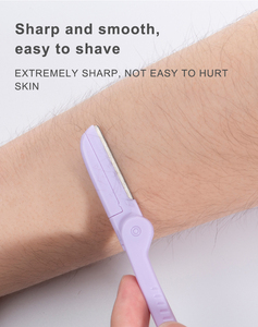 Maquinilla de Afeitar para <span class=keywords><strong>Cejas</strong></span> Portátil Personalizada al por Mayor para Mujeres, Segura para Maquillaje y Afeitado, para Dar Forma a las <span class=keywords><strong>Cejas</strong></span> - Product Image 2