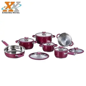 Set di pentole in acciaio inossidabile antiaderente 12 pezzi Chefmate Premium italiano