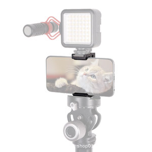 Soporte de Escritorio Extensible en Forma de E de Aleación de Aluminio de Una Pieza con Clip para Teléfono y Soporte para Tablet con Modo Selfie y Fijación Segura - Product Image 3