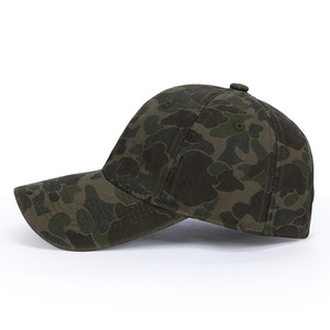 Camouflage Baseball <b>Cap</b> Curved Brim Adjustable Unisex Cotton <b>Camo</b> Dad Hat For Outdoor Sports - Product Image 2
