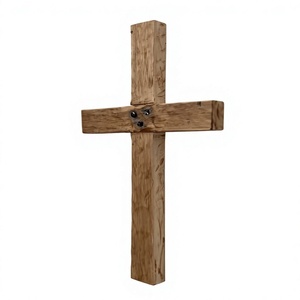 Cruz de Madera Rústica para Pared, Escultura Religiosa, Diseño Art Deco, Lavable, Decoración para el Hogar, Sala de Estar, Hoteles y Resorts - Product Image 3