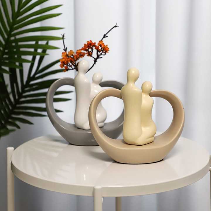 Modern Creative Design Ceramic Ornaments Porcelain Home Wedding Decoration Accessory for Gift