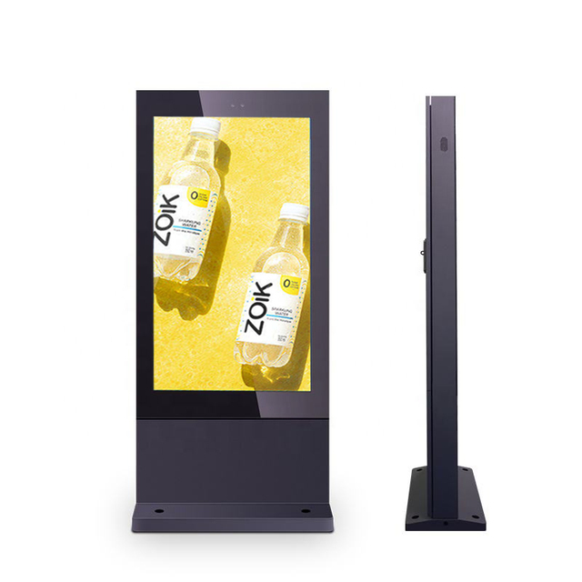 Outdoor Waterproof 4K Digital Signage Display Video Player for Advertising 1-Year Warranty-LCD Totem Kiosk