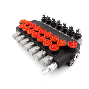 Válvula de Control Direccional Hidráulica Monobloque de 4 Vías y 4 Bobinas, Operada por Joystick Manual P80-G34-OT, Válvula Hidráulica de Alta Durabilidad - Product Image 1