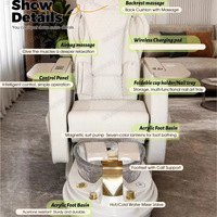 Fauteuil de pédicure et de manucure inclinable avec spa pour les pieds à jets magnétiques, personnalisable en gros