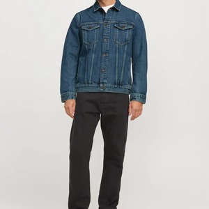 Veste en jean pour homme tendance et de haute qualité, 100% coton, logo sur le devant, séchage rapide et coupe-vent, best-seller - Product Image 3