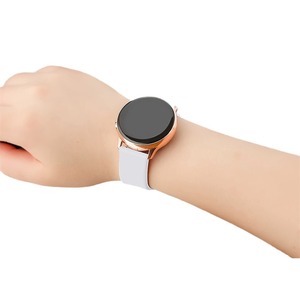 Para <span class=keywords><strong>Huawei</strong></span> GT2/<span class=keywords><strong>GT3</strong></span> y para Samsung <span class=keywords><strong>Smartwatch</strong></span> Compatible con liberación rápida 20/22mm correa de silicona Watch5 correa para la oreja correas de reloj inteligente - Product Image 5