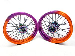 Jantes Supermotard en alliage d'aluminium de haute qualité de 17 pouces pour <span class=keywords><strong>125cc</strong></span> 250cc 30cc0 450cc Sxf Exc - Product Image 1