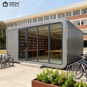 Maison de conteneur miniature de luxe personnalisée OCM Apple Cain de 20 pieds, maison moderne mobile préfabriquée <span class=keywords><strong>en</strong></span> acier léger, petite maison modulaire, villa - Product Image 5