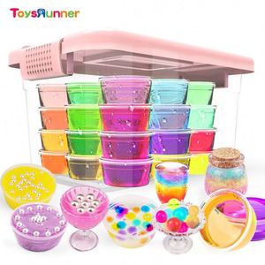 ขายดี ของเล่นขายส่ง กาวสไลม์ ชุดทำสไลม์สำเร็จรูป 24 สี คริสตัลมัดสไลม์ - Product Image 2