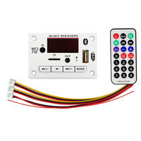 Placa decodificadora MP3 WMA inalámbrica BT 5,0, módulo de Audio para coche, 12V, USB, FM, TF, entrada de Radio, soporte de grabación