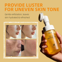 Pembersih Wajah Busa Pemutih Alami Label Pribadi Sikat Wajah Pembersih Kunyit Kojic Vitamin C Mencerahkan Pembersih Wajah Mousse